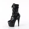 Pleaser - ADORE1046 Plateau Laarzen, Paaldans schoenen - Zwart Product image